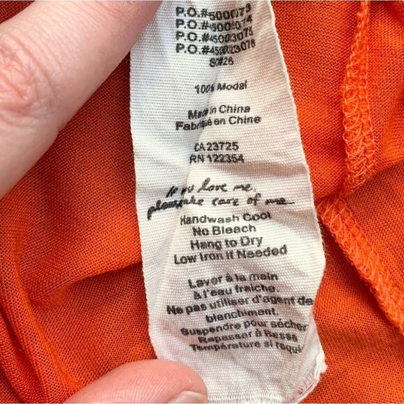 Aritzia Wilfred Women's Tank Top Cropped Sleeveless Bright Orange Size XS - Picture 10 of 13